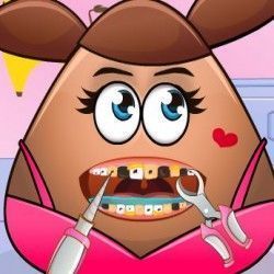 Jogos Online Grátis para Crianças - Bebê Pou Cuidar dos dentes